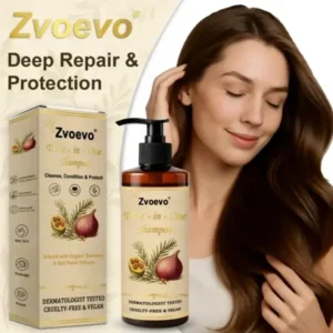 ✅ Official Store: Zvoevo® Hair Revival 3-in-1 Shampoo (Anti-Hair Loss, Stimulates Regrowth, Targets Bald Spots, Fights Dandruff & Soothes Itch)