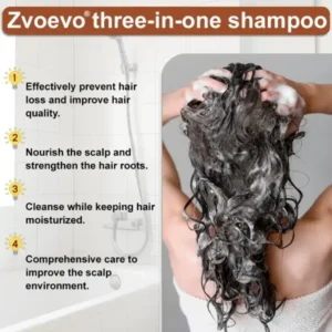 ✅ Official Store: Zvoevo® Hair Revival 3-in-1 Shampoo (Anti-Hair Loss, Stimulates Regrowth, Targets Bald Spots, Fights Dandruff & Soothes Itch)