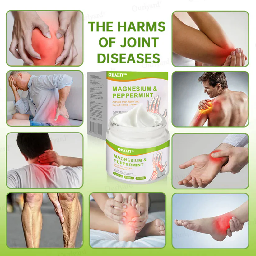 ODALIT™ Magnesium & Peppermint Arthritis Pain Relief and Bone Healing Cream