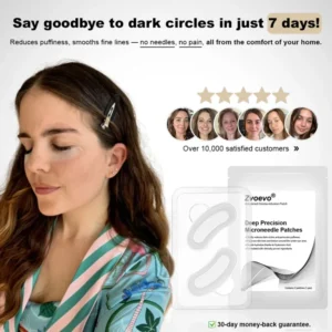 ✅Official Store: Zvoevo® Deep Precision Age-Defying Nano Microneedle Patches – Deep-acting solution for tackling under-eye bags, dark circles, laughter lines, forehead lines, and all those other pesky facial wrinkles.