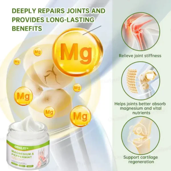 ODALIT™ Magnesium & Peppermint Arthritis Pain Relief and Bone Healing Cream