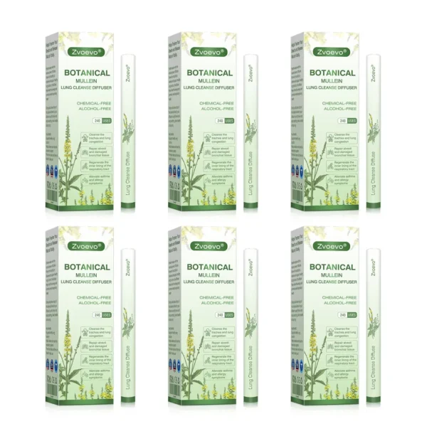 💖✅US Owned and Operated：Zvoevo® Botanical Mullein Lung Cleanse Diffuser(🫁Cough, wheezing, shortness of breath, sputum, stuffy nose, bronchitis, bronchitis, allergy symptoms, lung discomfort💝)