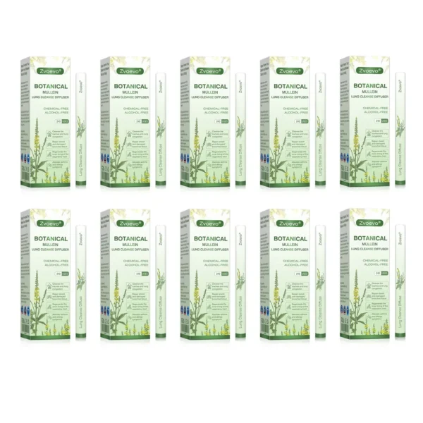 💖✅US Owned and Operated：Zvoevo® Botanical Mullein Lung Cleanse Diffuser(🫁Cough, wheezing, shortness of breath, sputum, stuffy nose, bronchitis, bronchitis, allergy symptoms, lung discomfort💝)