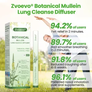 💖✅US Owned and Operated：Zvoevo® Botanical Mullein Lung Cleanse Diffuser(🫁Cough, wheezing, shortness of breath, sputum, stuffy nose, bronchitis, bronchitis, allergy symptoms, lung discomfort💝)