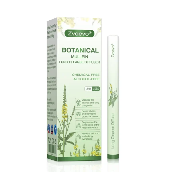 💖✅US Owned and Operated：Zvoevo® Botanical Mullein Lung Cleanse Diffuser(🫁Cough, wheezing, shortness of breath, sputum, stuffy nose, bronchitis, bronchitis, allergy symptoms, lung discomfort💝)