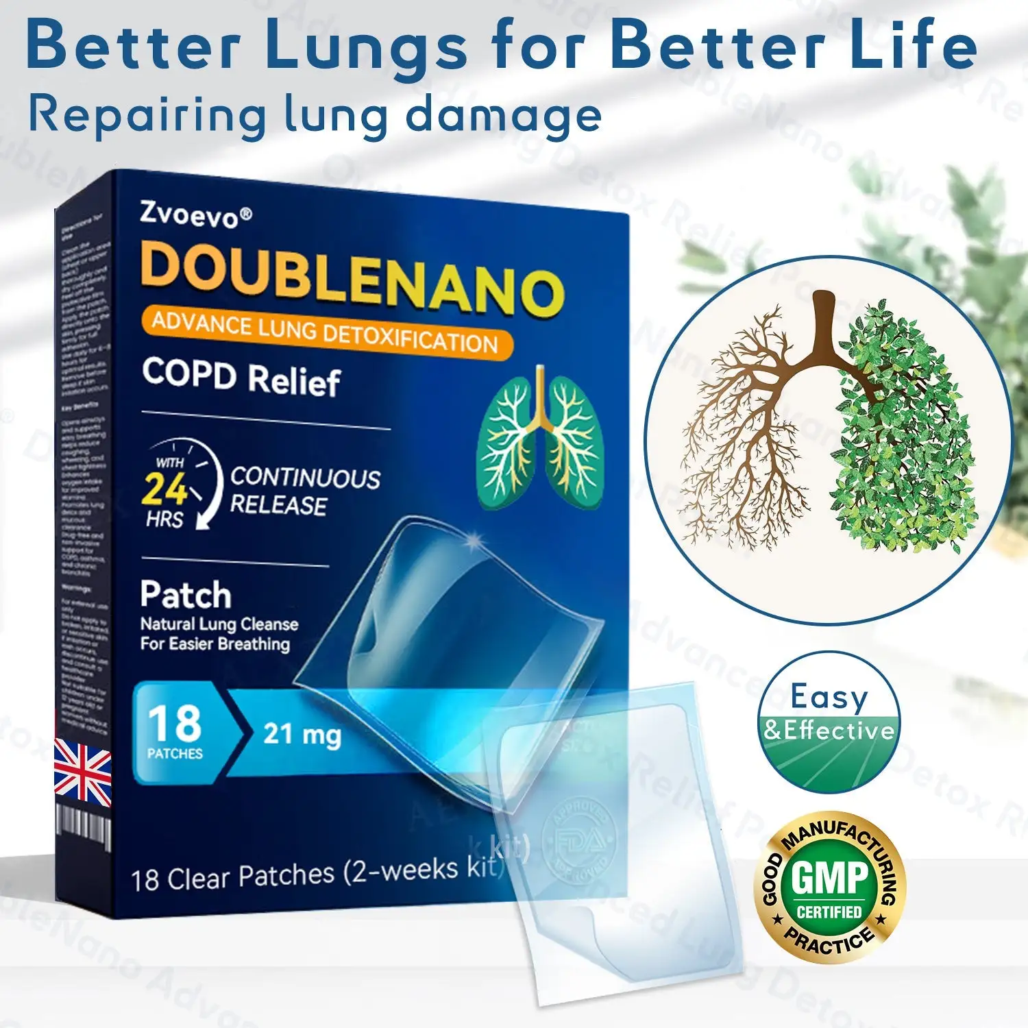 Zvoevo® DoubleNano COPD Relief Patch